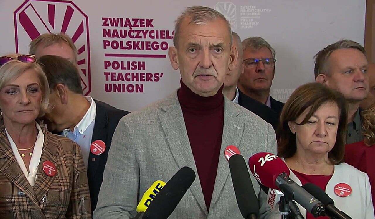 Strajk nauczycieli 2022 Sławomir Broniarz ZNP news