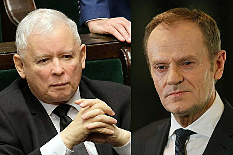 Jarosław Kaczyński i Donald Tusk 2022