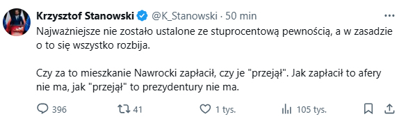 Stanowski o Nawrockim wybory 2025