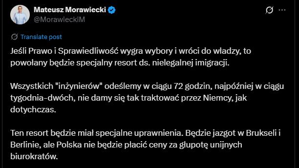 Morawiecki migracja