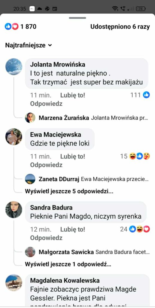 Gessler proste włosy nago loki