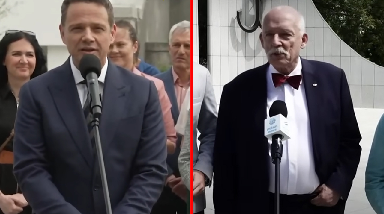 Korwin Mikke Trzaskowski riposta news 2025