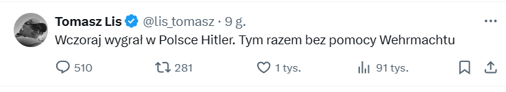 Lis o Ruchu Obrony Granic wpis