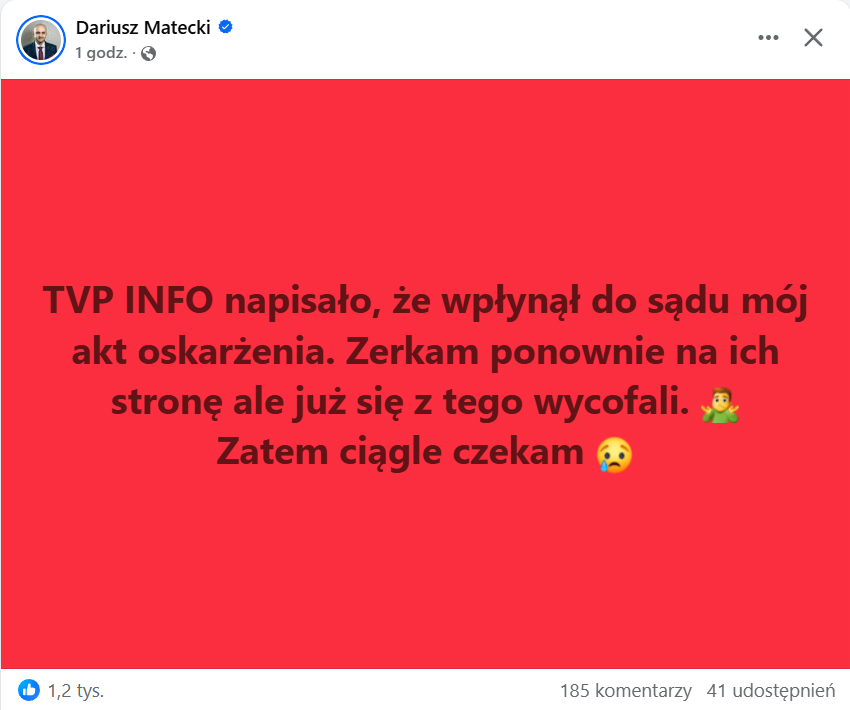 TVP Info Matecki lipiec 2025