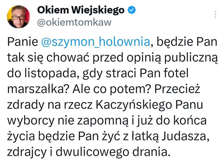 Hołownia przestaje być marszałkiem Sejmu kiedy data