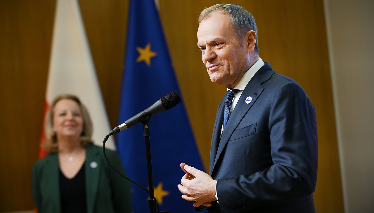 Donald Tusk o Izraelu sierpień 2025