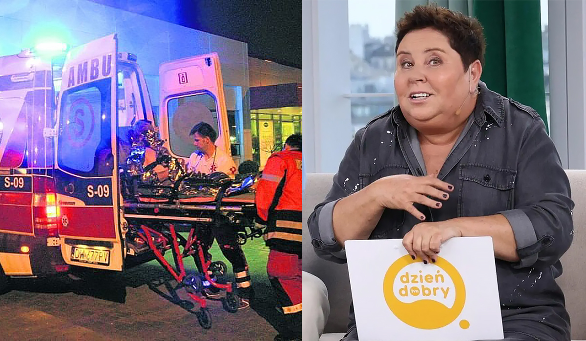 Dorota Wellman Dzień Dobry TVN zemdlała pogotowie karetka news 08 2025