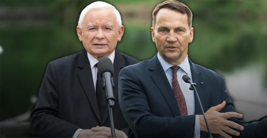 Jarosław Kaczyński Radosław Sikorski 2025