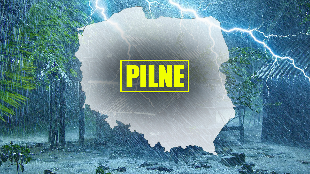 Pogoda poniedziałek 4 08 2025 4 sierpnia IMGW alert RCB gdzie burza deszcz wiatr