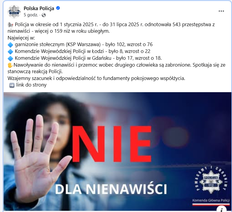 Policja mowa nienawiści 1