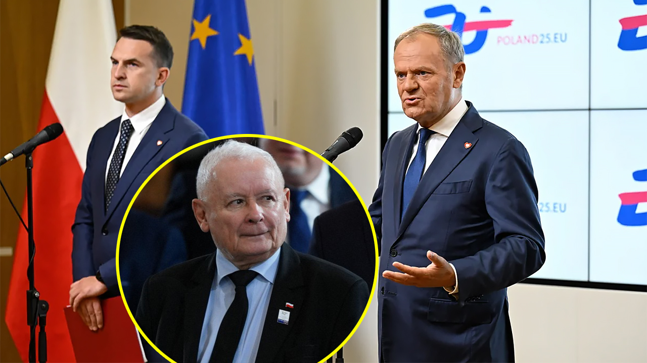 Szłapka Kaczyński Tusk news 08 2025