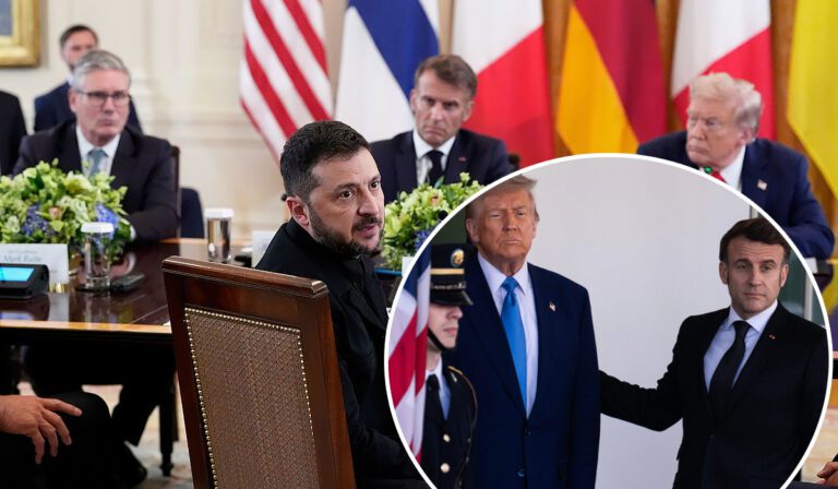 Zelenski w USA o Unii Europejskiej UE Macron reakcja news 19 08 2025