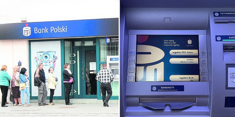 Bankomat PKO BP wypłacał pieniądze podwójnie Gdańsk
